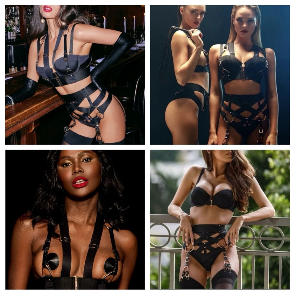 Honey Birdette CARTER Set Bra 32DDD/F+Thong XS